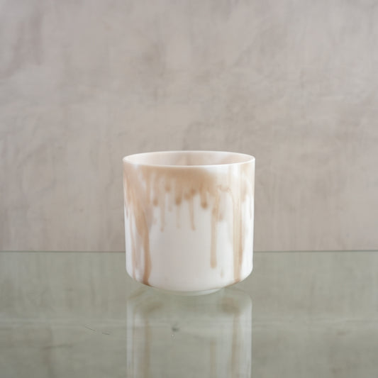 Crystal singing bowl 200250, upright view