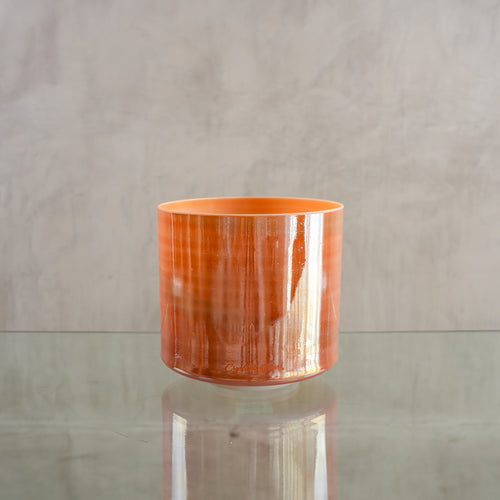 Crystal singing bowl 200287, upright view