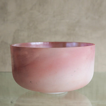 Crystal Tones Alchemy Bowl 12" F#-20 Pink Himalayan Salt, Palladium (Inside) | 145406