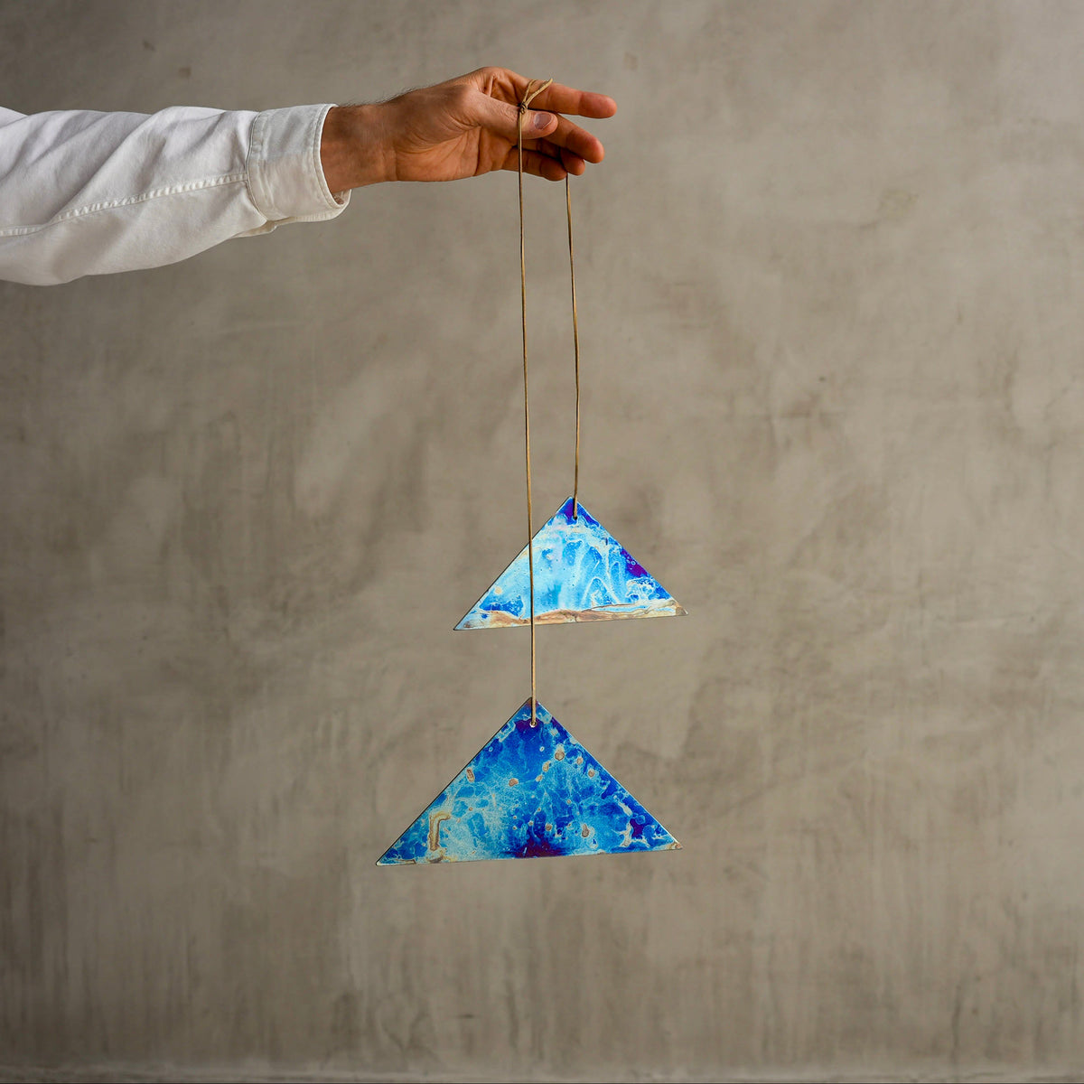 Grotta Sonora Titanium Triangle Gong Pairing