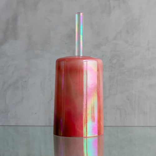 6 in F#0 Rose Quartz Platinum Tall, Practitioner Bowl 86849 - OSO Sound Healing