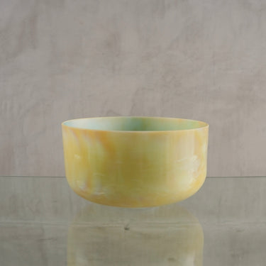 Crystal Tones Alchemy Bowl 12" C+15 Frankincense, Ocean Gold (Inside) Frosted Inside | 145958