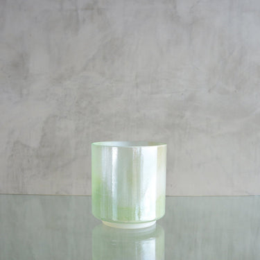 6''A+10 Peridot, White Light Aura Gold - 116108 - The Sound Healing Studio