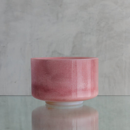 8 in G - 5 Pink Himalayan Salt Frosted Inside 94206 - OSO Sound Healing