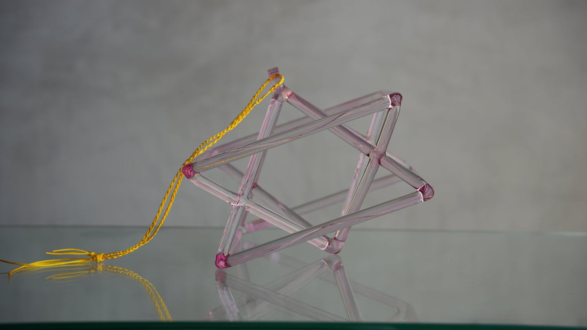 9 in F - 10 Pink Aura Gold double pyramid 126180 - OSO Sound Healing