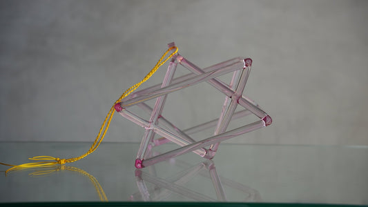 9 in F - 10 Pink Aura Gold double pyramid 126180 - OSO Sound Healing
