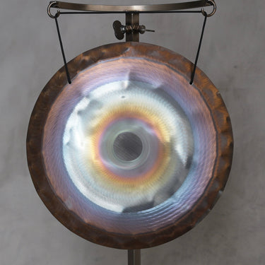 Grotta Sonora 15″ Nickel Silver Handheld Gong G-45 190Hz | 150011