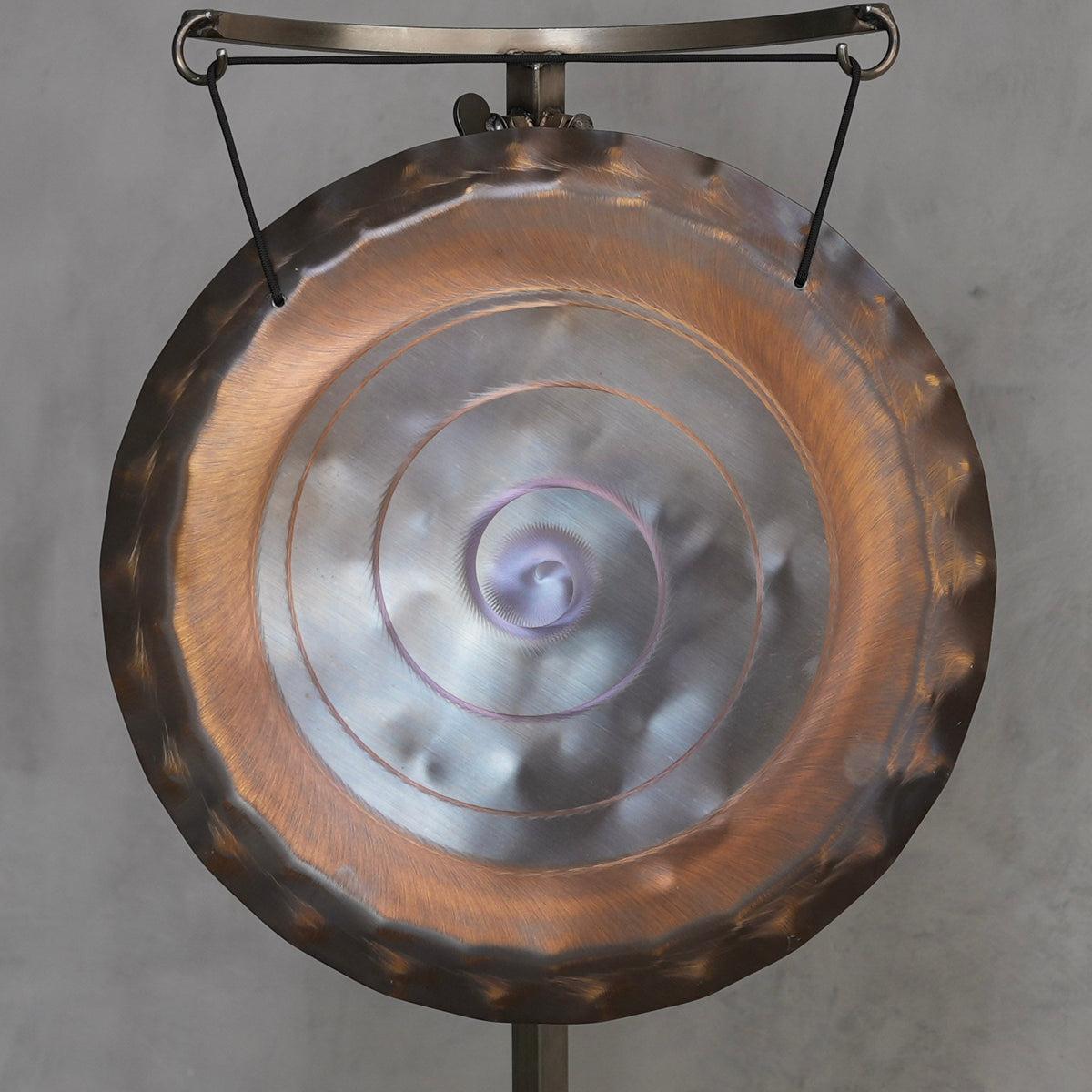 Grotta Sonora 15 in Nickel Silver Handheld Gong F+30 177Hz | 150010