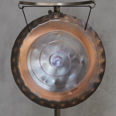 Grotta Sonora 15″ Nickel Silver Handheld Gong F+30 177Hz | 150010