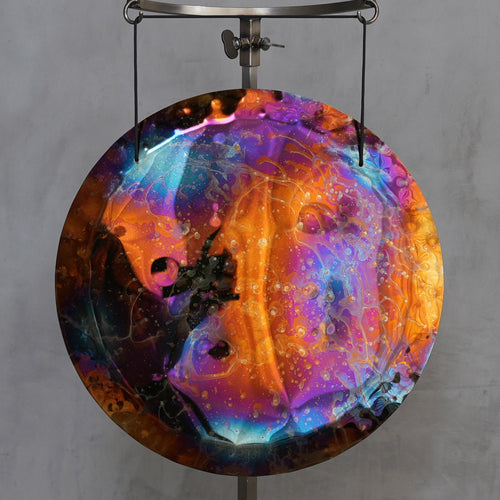 Grotta Sonora 19 in Titanium Handheld Gong A-30 108Hz | 190033