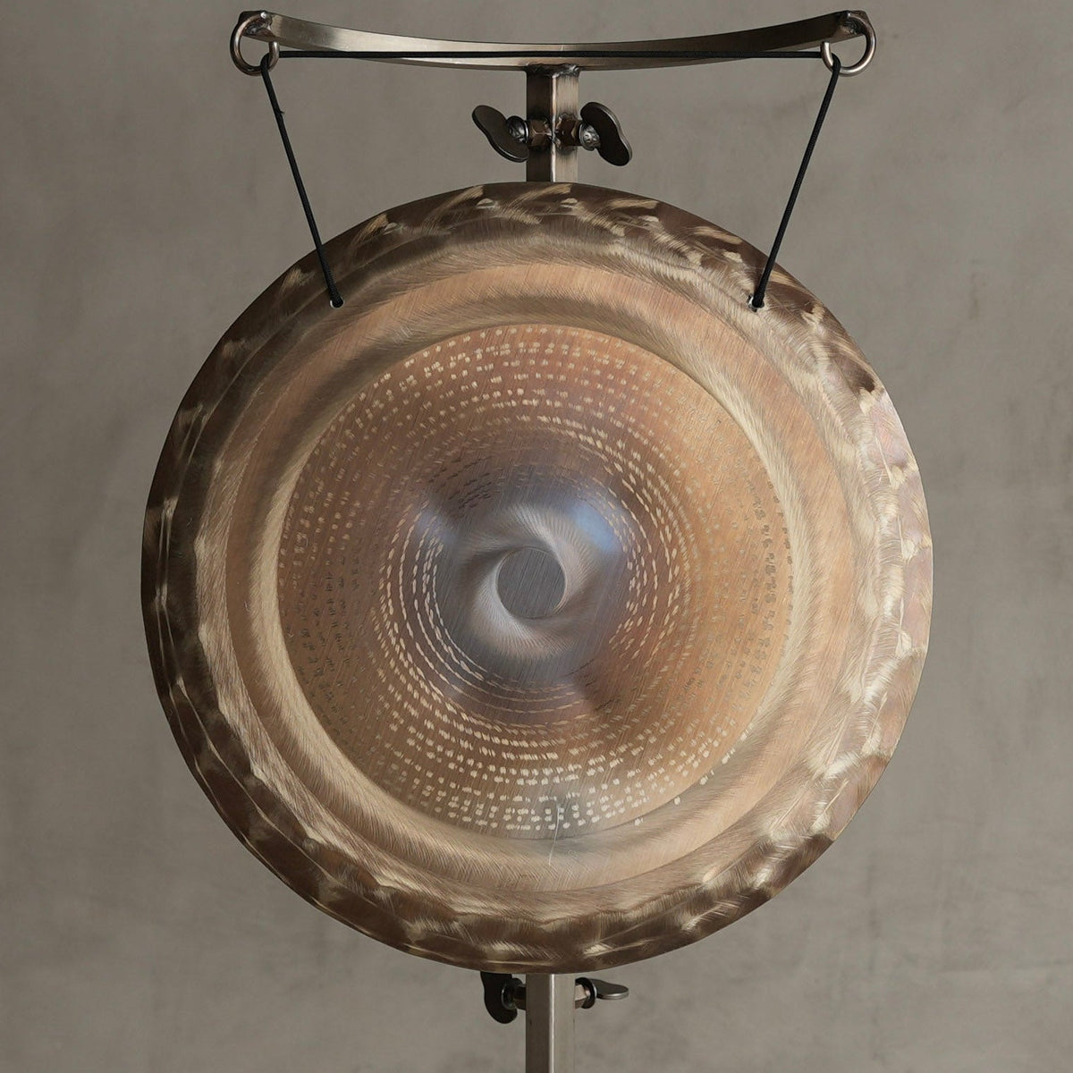 Grotta Sonora 15 in Nickel Silver Handheld Gong C-45 127hz | 150008