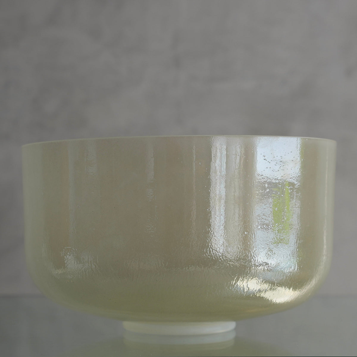 Crystal Tones Alchemy Bowl 12 in G#+5 Smokey Quartz Frosted Inside - 146341