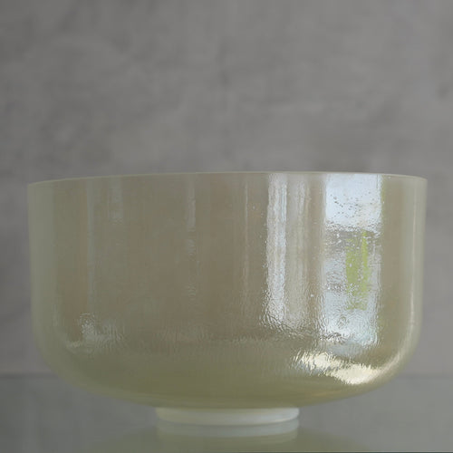 Crystal Tones Alchemy Bowl 12 in G#+5 Smokey Quartz Frosted Inside - 146341