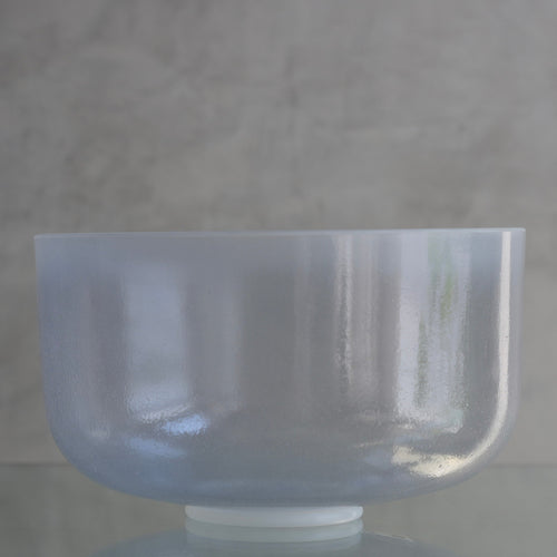 Crystal Tones Alchemy Bowl 12 in F+15 Androgynous Indium, Frosted Rim Inside - 147310