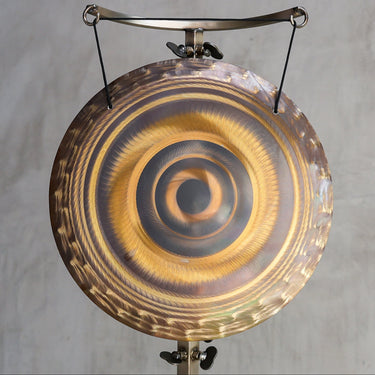 Grotta Sonora 15″ Nickel Silver Handheld Gong C#-35 133Hz | 150004