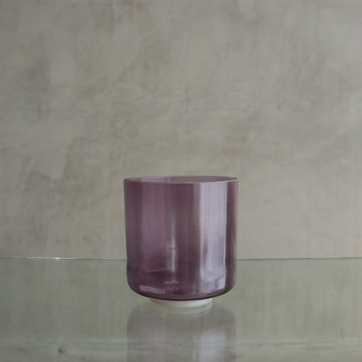 Crystal Tones Alchemy Bowl- 6 in A+15 Lavender Aura Gold