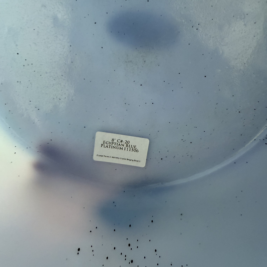 8 in C# Egyptian Blue, Platinum Bowl 111506