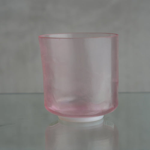 Crystal Tones 6 in C# - 45 Tesseract Salt, Pink Aura Gold Chime Bowl - OSO Sound Healing
