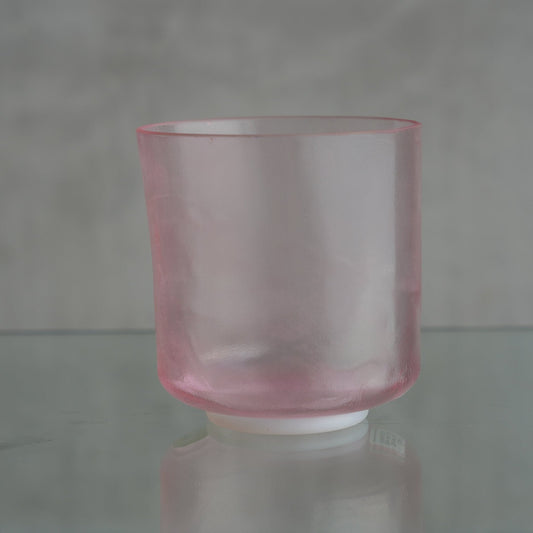 Crystal Tones 6 in C# - 45 Tesseract Salt, Pink Aura Gold Chime Bowl - OSO Sound Healing