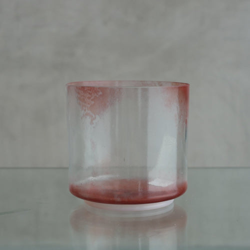 Crystal Tones 7 in D# - 10 Ruby, White Light Aura Gold Morph Bowl 127750 - OSO Sound Healing