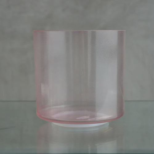 Crystal Tones 8 in C#+40 Pink Aura Gold Bowl 118823 - OSO Sound Healing