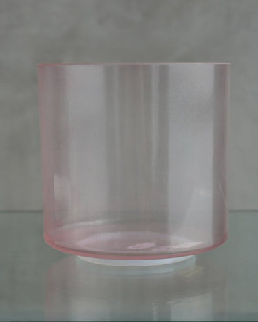 Crystal Tones 8'' C#+40 Pink Aura Gold Bowl 118823 - The Sound Healing Studio