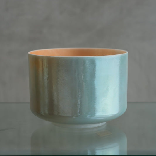 Crystal Tones 9 in D - 30 Ocean Indium, Laughing Buddha Inside Bowl 109937 - OSO Sound Healing