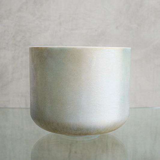 Crystal Tones Alchemy Bowl 10 inA#+50 Indium Chief, platinum inside Bowl - 117934 - OSO Sound Healing