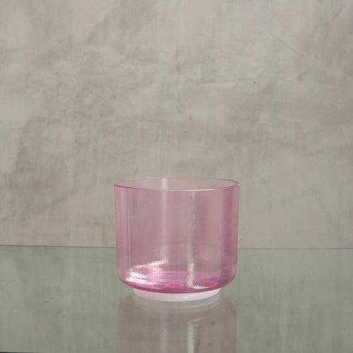 Crystal Tones Alchemy Bowl 6 in C - 5 Pink Aura Gold - 143737 - OSO Sound Healing
