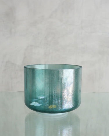 Crystal Tones Alchemy Bowl 7'' B - 15 Greeen Heart Aura Gold - 79924 - The Sound Healing Studio