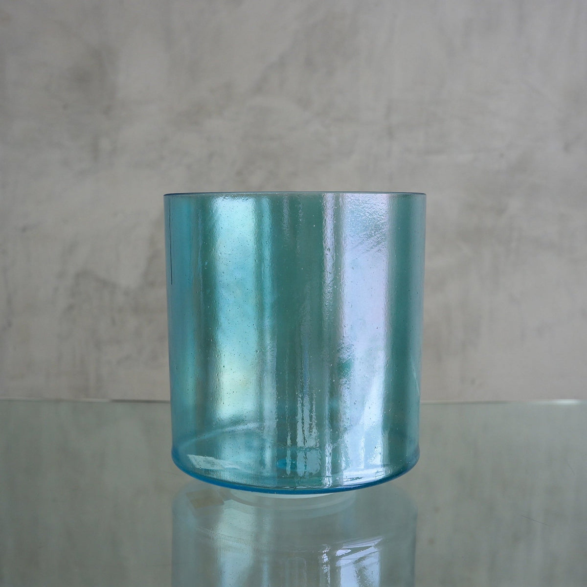 Crystal Tones Alchemy Bowl 7 in E+5 Aqua Aura Gold Bowl - 127369 - OSO Sound Healing