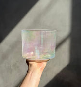 Crystal Tones Alchemy Bowl 8" D#+35 Great Salt Lake Salt, Platinum 99433 - The Sound Healing Studio
