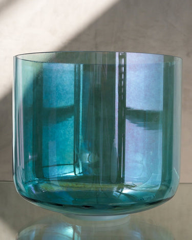 Crystal Tones Alchemy Bowl Therapeutic Grade 10" C - 25 Aqua Aura Gold - The Sound Healing Studio