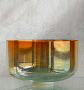 Crystal Tones Super Grade Alchemy Bowl 16" B0 Grandmother, Aqua Aura Gold (Base) 135830 - The Sound Healing Studio