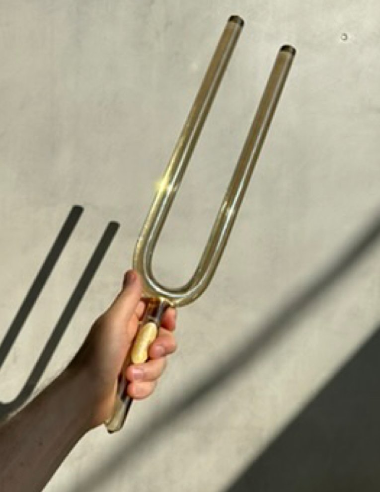 Crystal Tones Tuning Fork 19 in Smokey Quartz - OSO Sound Healing