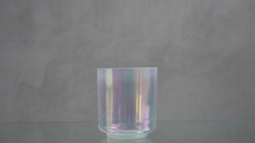 Crystal Tones Alchemy Bowl 6 in G+5 Platinum, Frosted Rim Inside 155768 sound demo