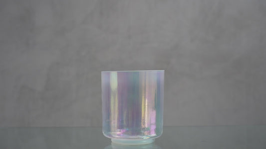 Crystal Tones Alchemy Bowl 6 in G+5 Platinum, Frosted Rim Inside 155768 sound demo