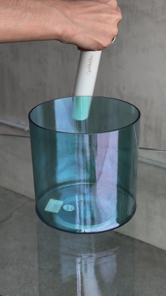 Crystal Tones 7 in D#-35 Aqua Aura Gold 127788