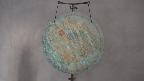 Grotta Sonora 24 in Nickel Silver Gong A#/D#-20 77Hz | 240008 sound demo