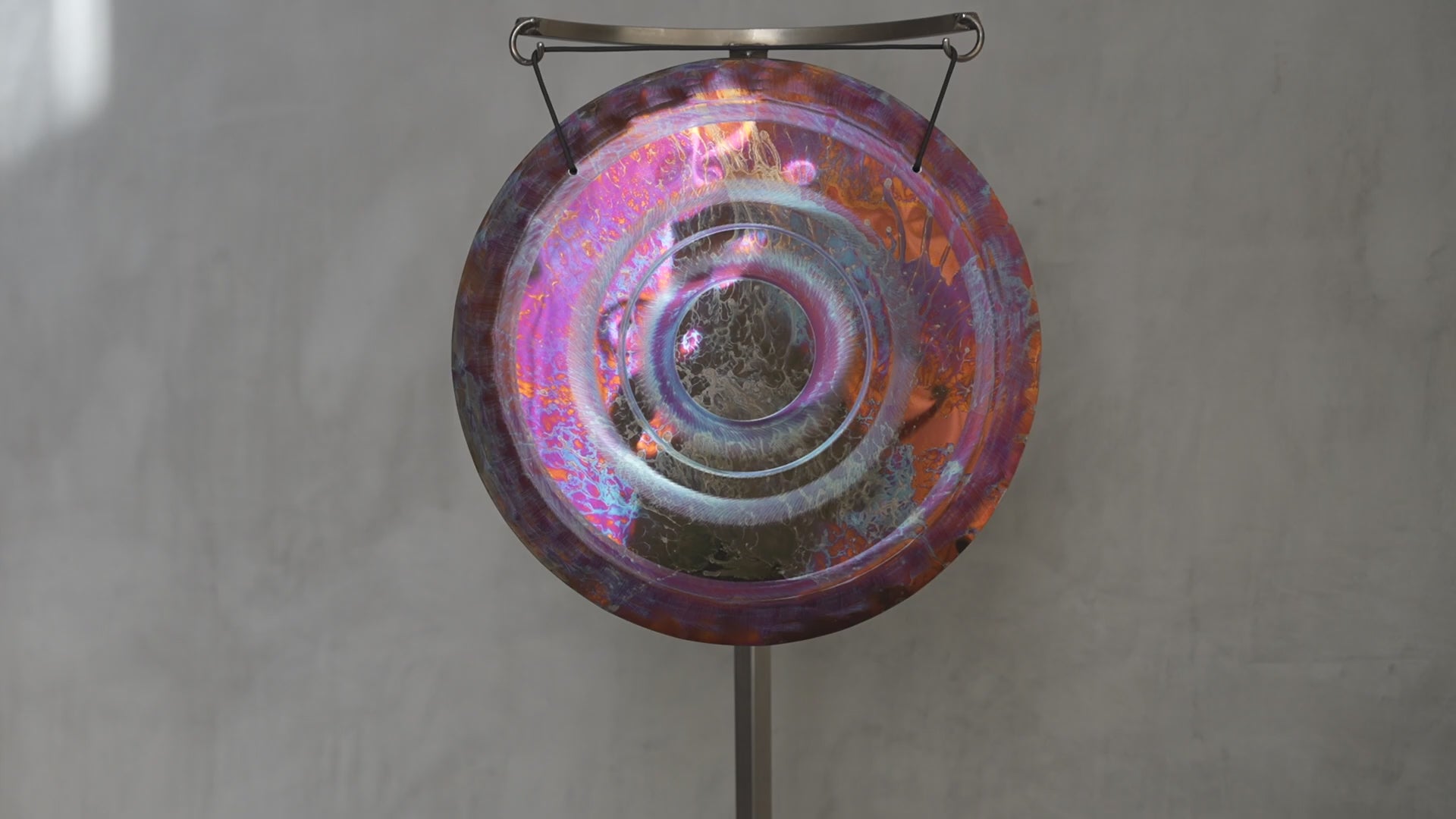 Grotta Sonora 15″ Titanium Handheld Gong F#-35 181Hz | 150013 sound demo