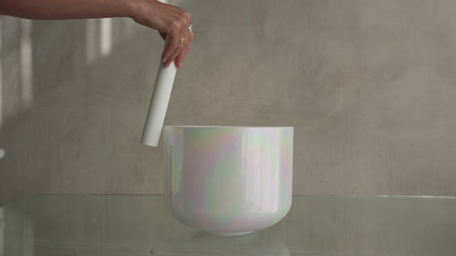 Crystal Tones Alchemy Bowl 10 in A+30 Mother Of Platinum | 156347 sound demo