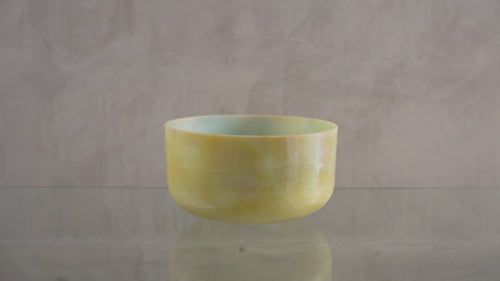 Crystal Tones Alchemy Bowl 12 in C+15 Frankincense, Ocean Gold Inside Frosted Inside | 145958 sound demo