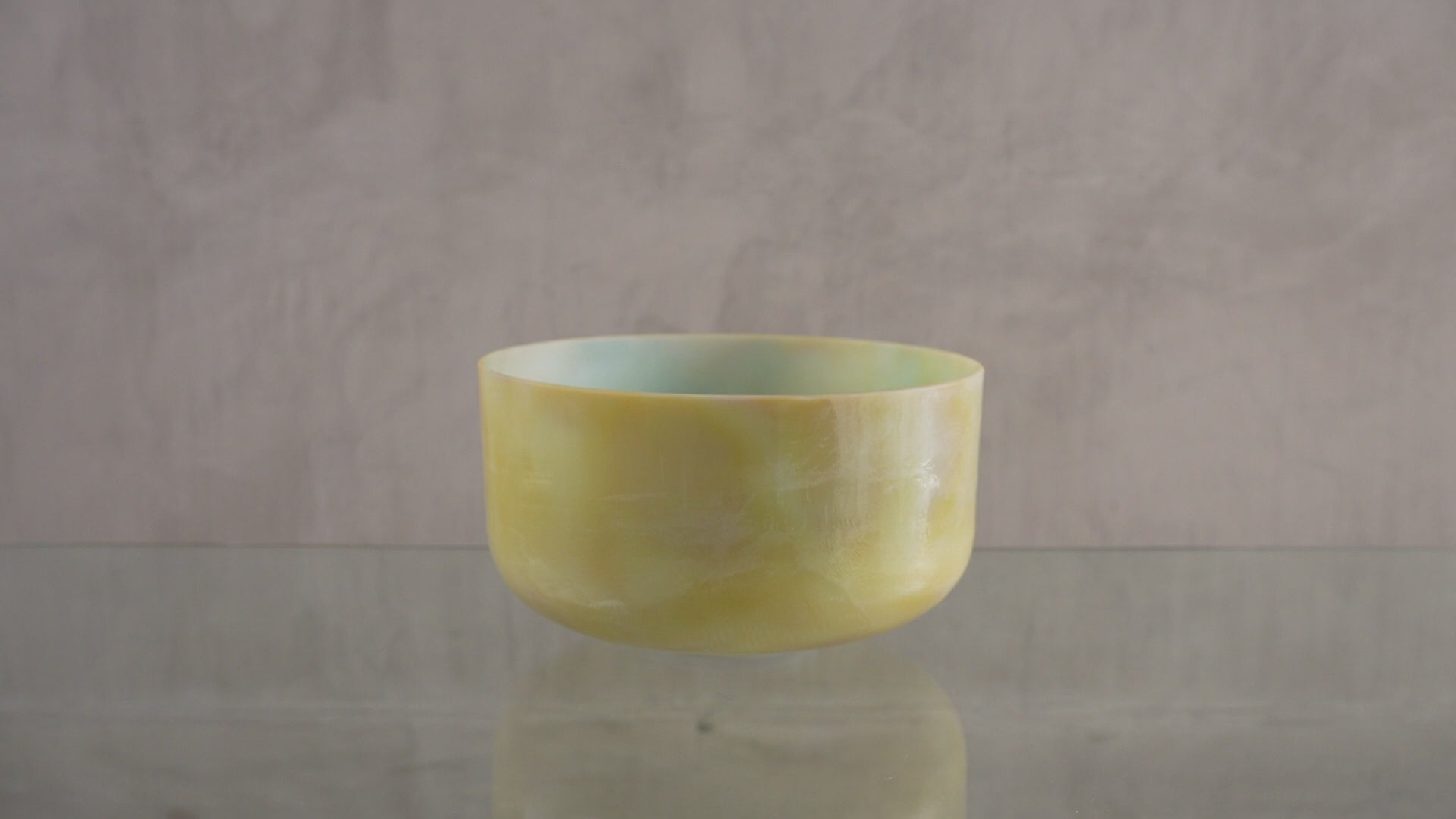 Crystal Tones Alchemy Bowl 12" C+15 Frankincense, Ocean Gold (Inside) Frosted Inside | 145958 sound demo
