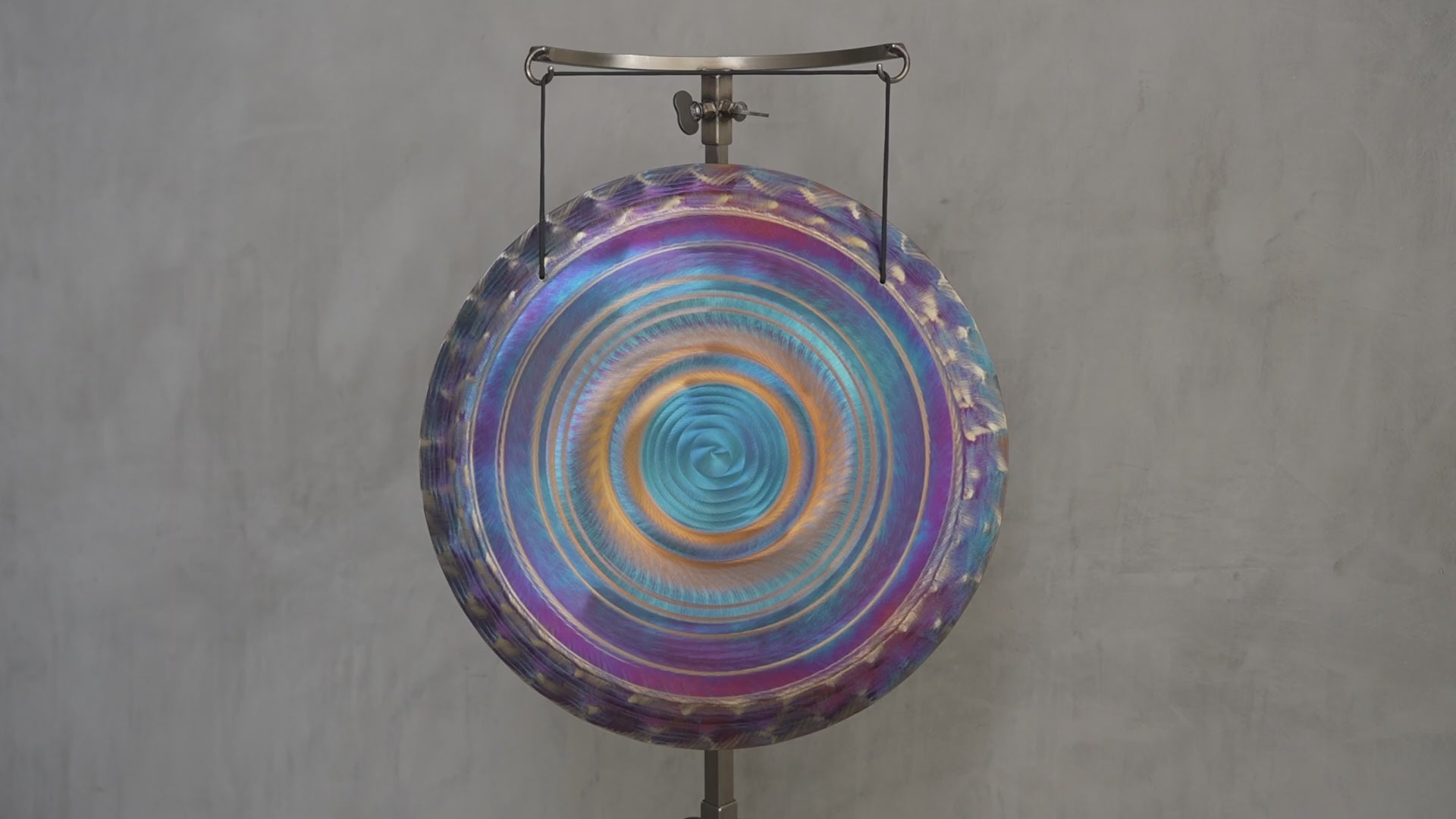 Grotta Sonora 19″ Handheld Gong F#-25 181Hz | 190019 sound demo