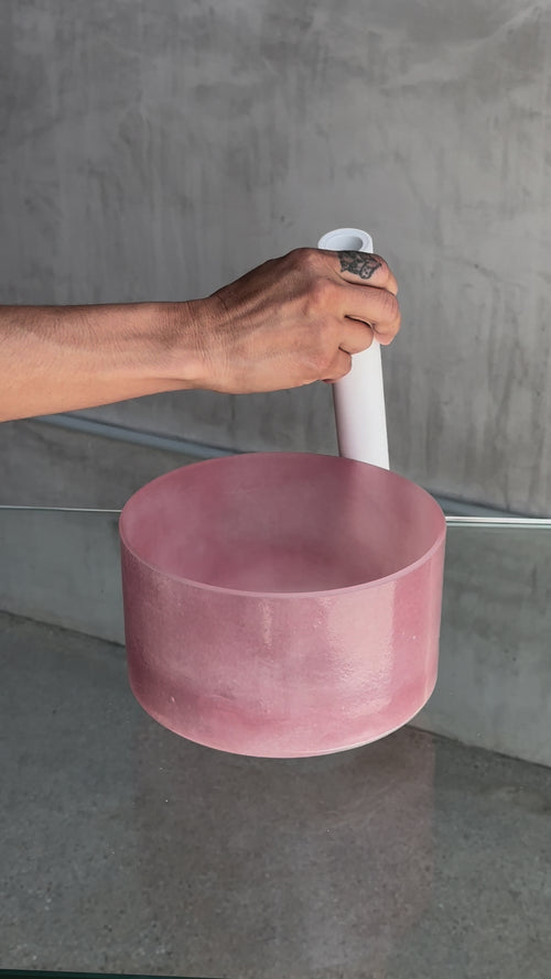 8 in G-5 Pink Himalayan Salt Frosted Inside 94206