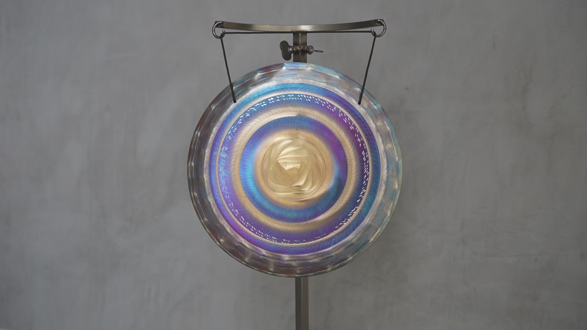 Grotta Sonora 15″ Handheld Gong G-10 195Hz | 150015 sound demo