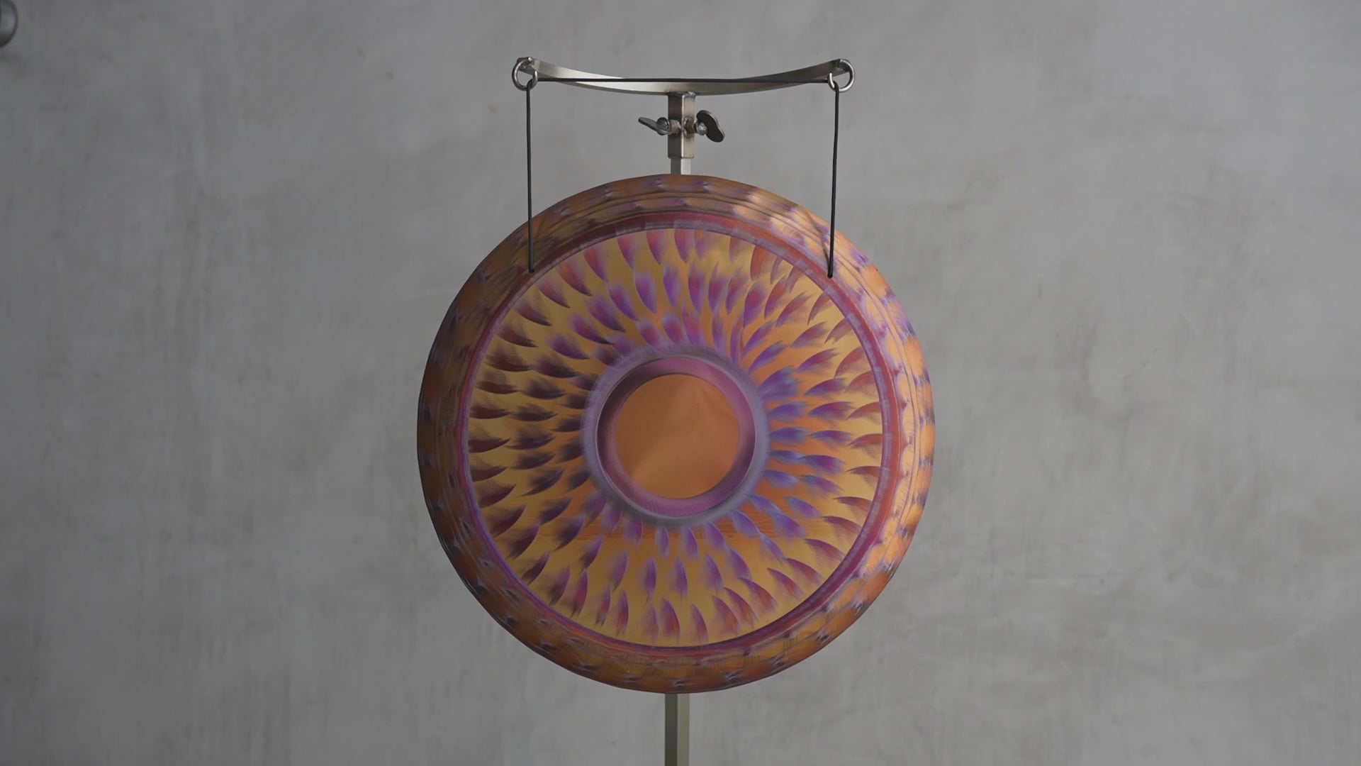 Grotta Sonora 19" Handheld Gong G#+35(2) 106Hz | 190054 sound demo